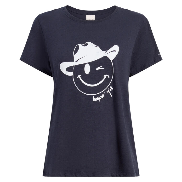 Bonjour Y'all Smiley Tee image number null