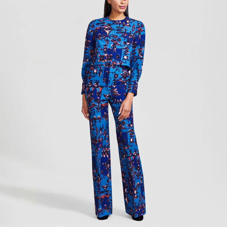 Vintage Floral Crepe Maggie Pant image number null