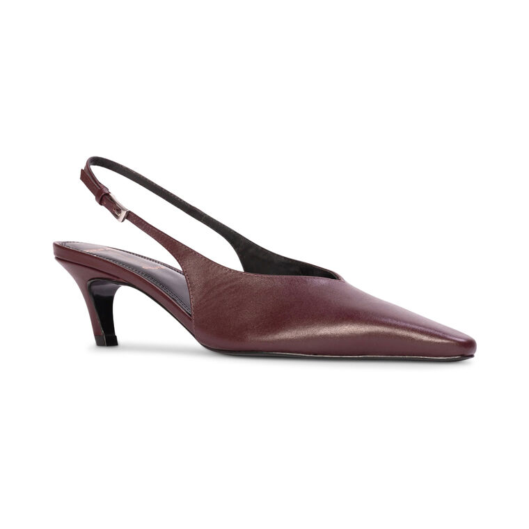 Lou 50mm Leather Slingback Pump image number null