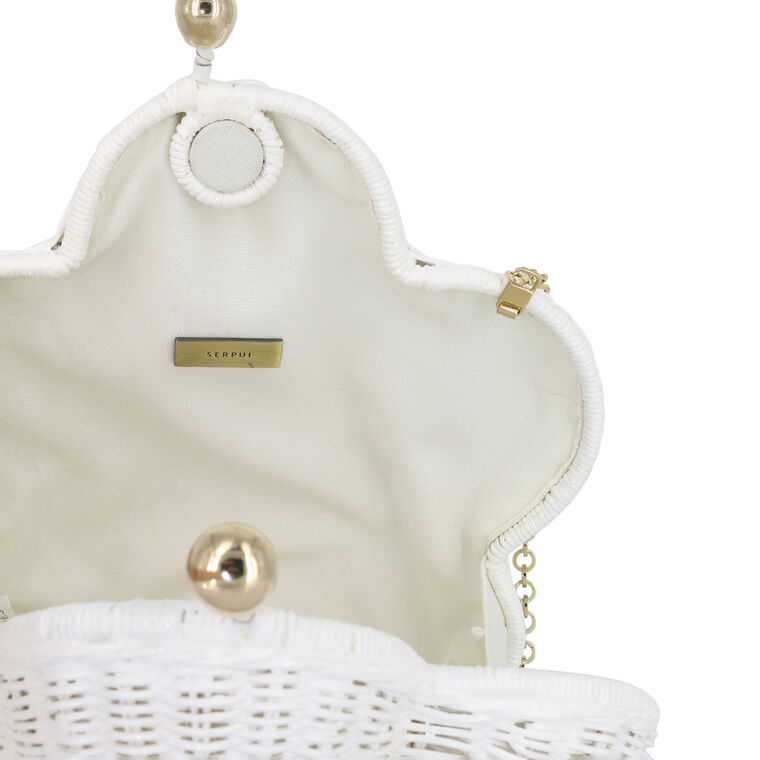 Daisy Flower Wicker Handbag image number null