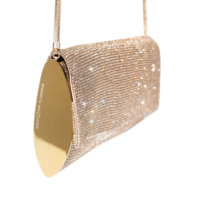 Kate Rhinestone Mesh Clutch image number null