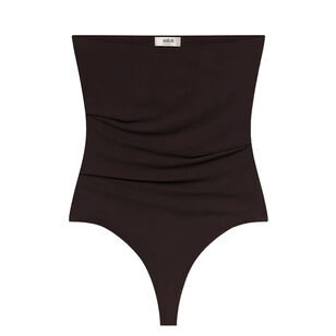 Gwyneth Strapless Ruched Bodysuit