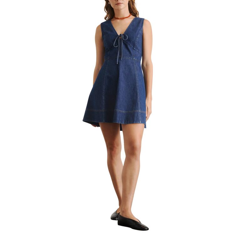 Nova Sleeveless Denim Mini Dress image number null