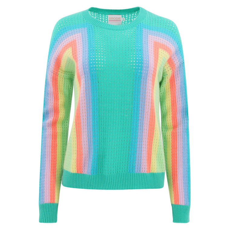 Rainbow Maya Crew Sweater image number null