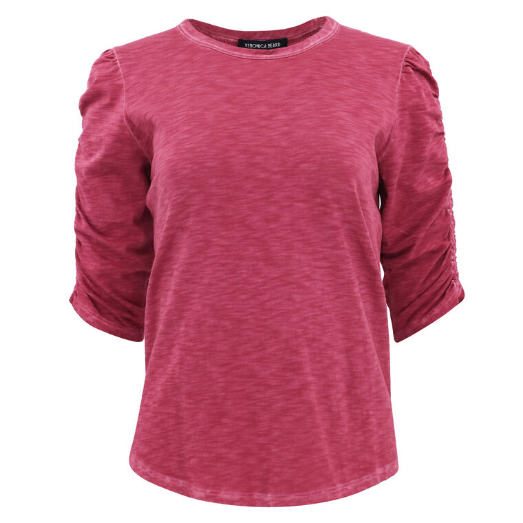 Waldorf Ruched-Sleeve Tee image number null