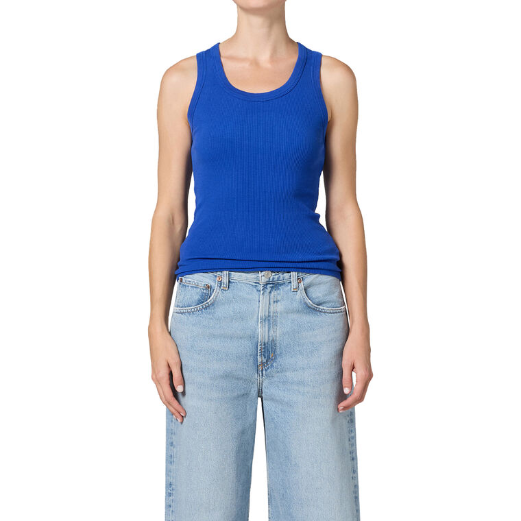 Poppy Ribbed Tank image number null