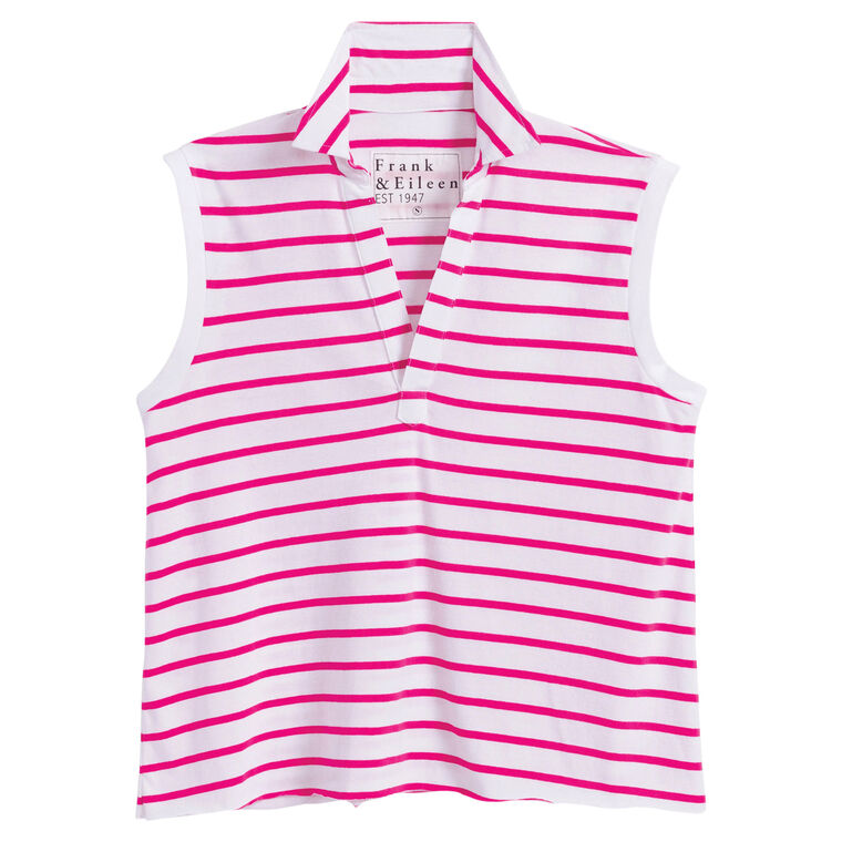 Olivia Popover Collar Henley Tank image number null