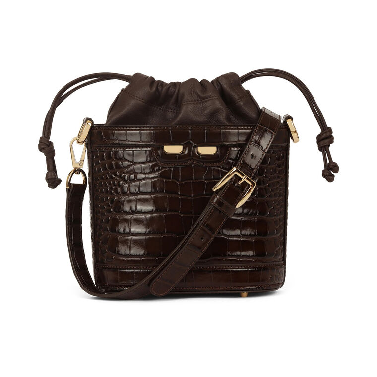 Byrd Bucket Bag In Croc image number null