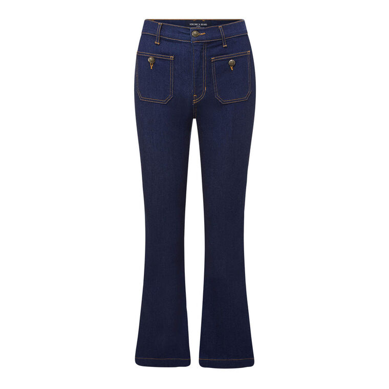 Carson High Rise Ankle Flare Jean image number null