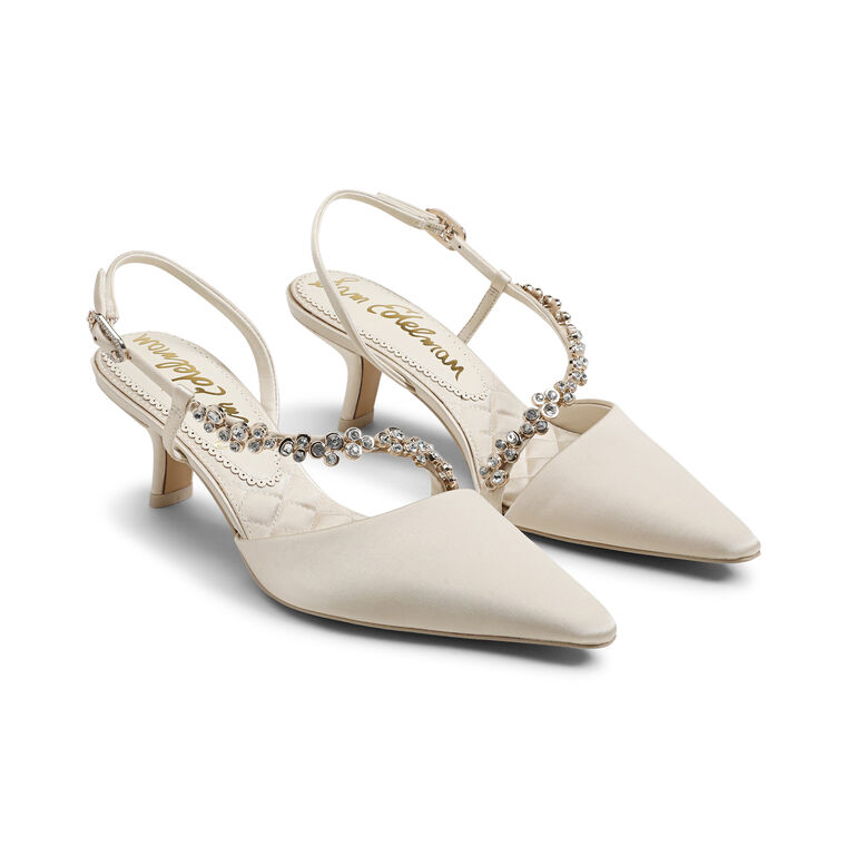 Bonnie Satin Slingback Pump image number null