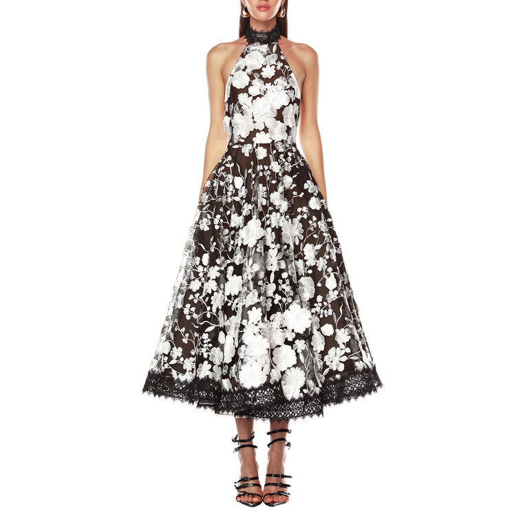 Greta Bouquet Sleeveless Midi Dress image number null