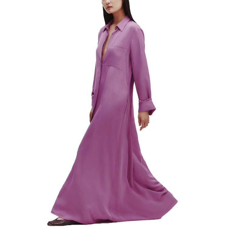 Jenny's Gown In Coated Viscose Linen image number null
