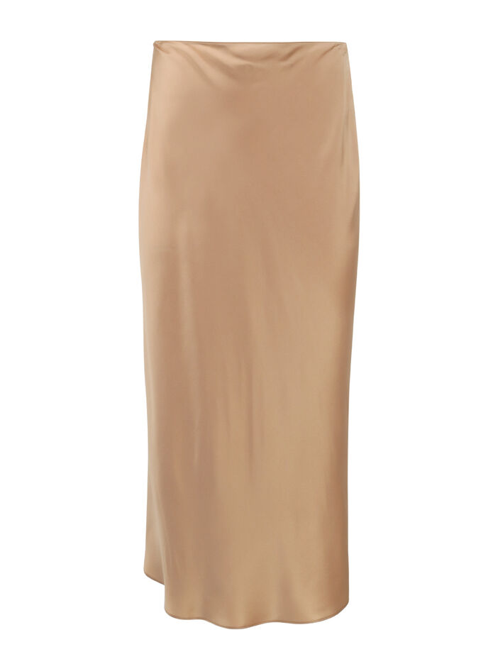 Silk Midi Skirt image number null