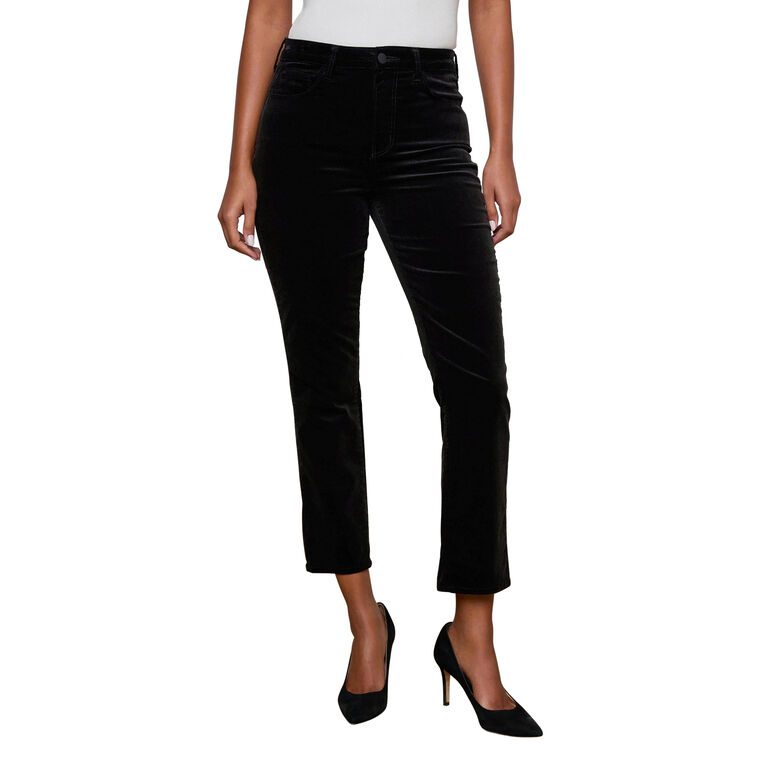 Celestia Velvet Ultra High Rise Slim-Leg Jean image number null