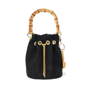 Ingrid Sailboat Bamboo-Handle Bag