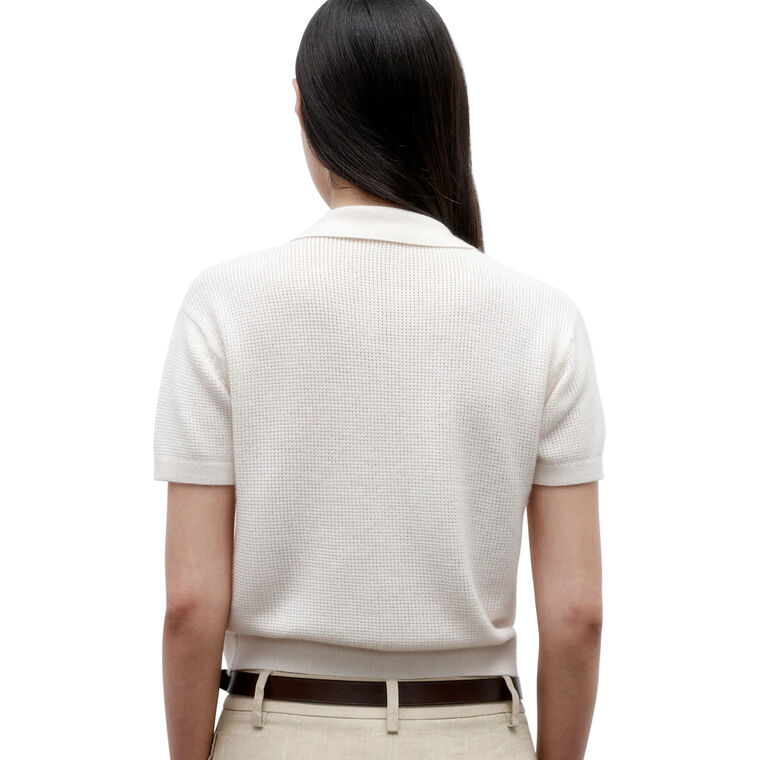 Thermal Short Sleeve Cashmere Polo image number null