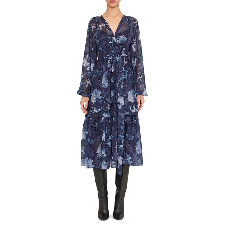 Belle Long Sleeve Midi Dress image number null