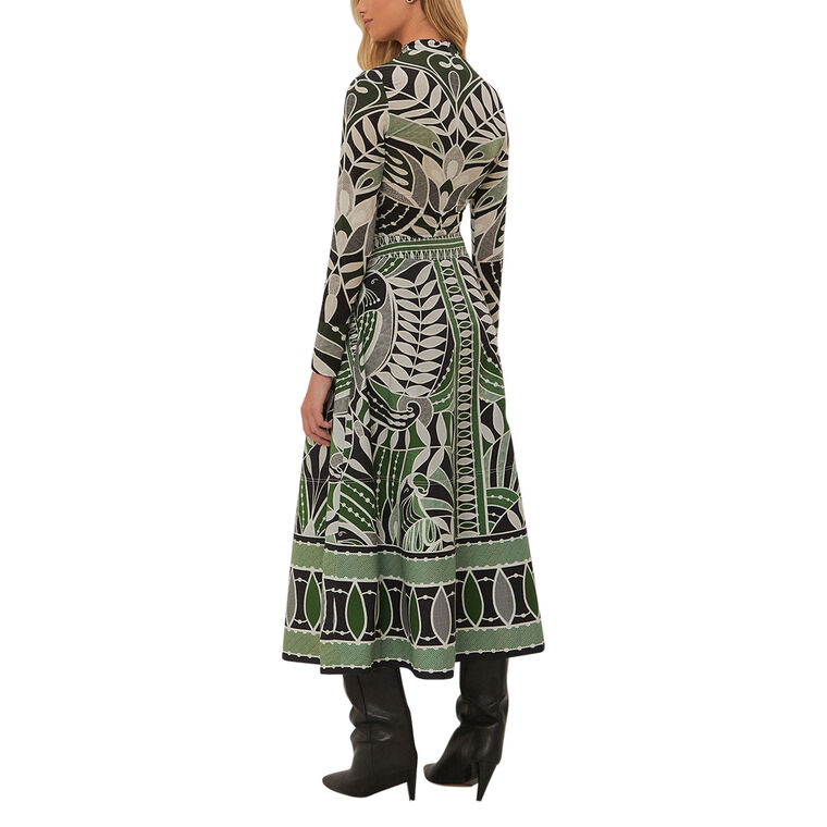 Lace Nature Maxi Flared Skirt image number null