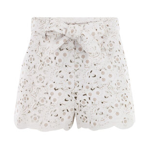 Peri Vegan Leather Laser-Cut Short