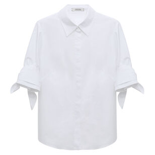 Pure Power Tie-Sleeve Blouse