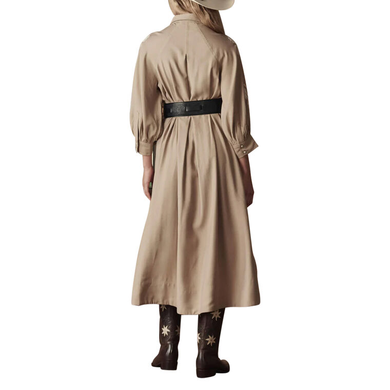 The Western Embroidered Herd Midi Dress image number null