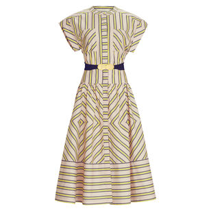 Macarena Cap Sleeve Midi Dress