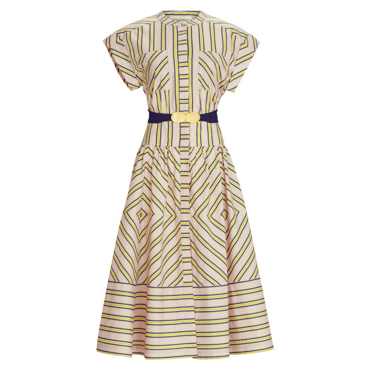 Macarena Cap Sleeve Midi Dress image number null