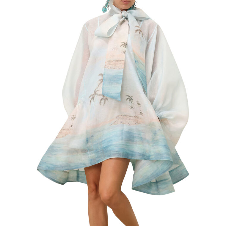 Illuminate Billow Mini Dress image number null