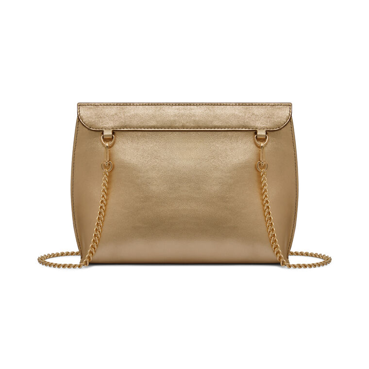 Metallic Foil Leather Stylist Clutch image number null