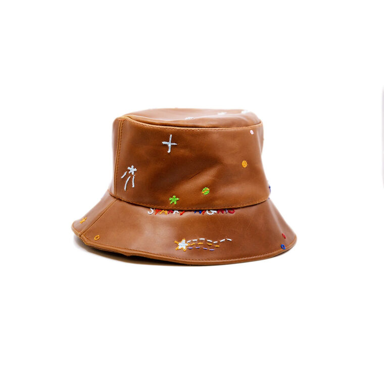 B 612 Leather Bucket Hat image number null