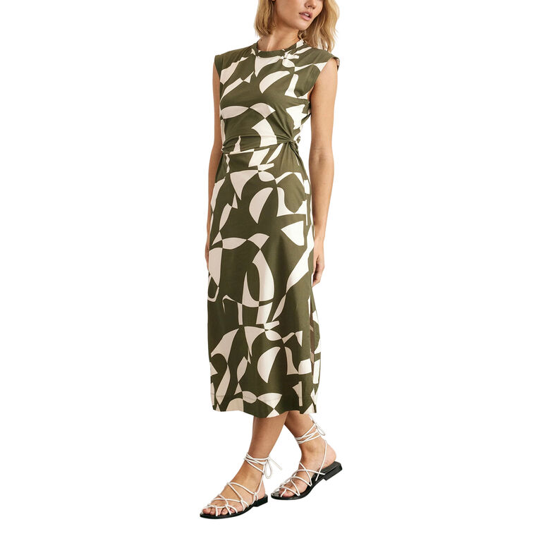 Aurora Short Sleeve Midi Dress image number null