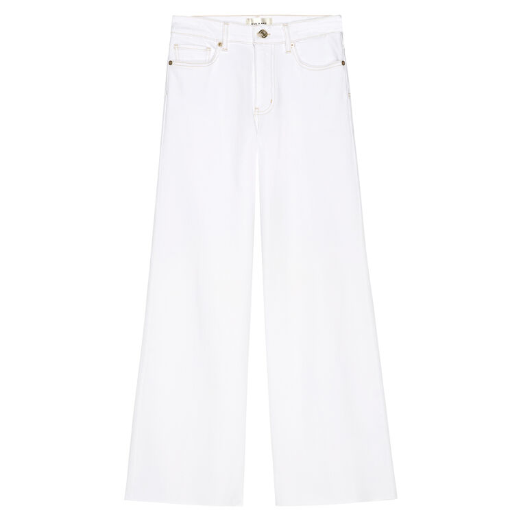 Le Palazzo Crop Raw Hem Jean image number null