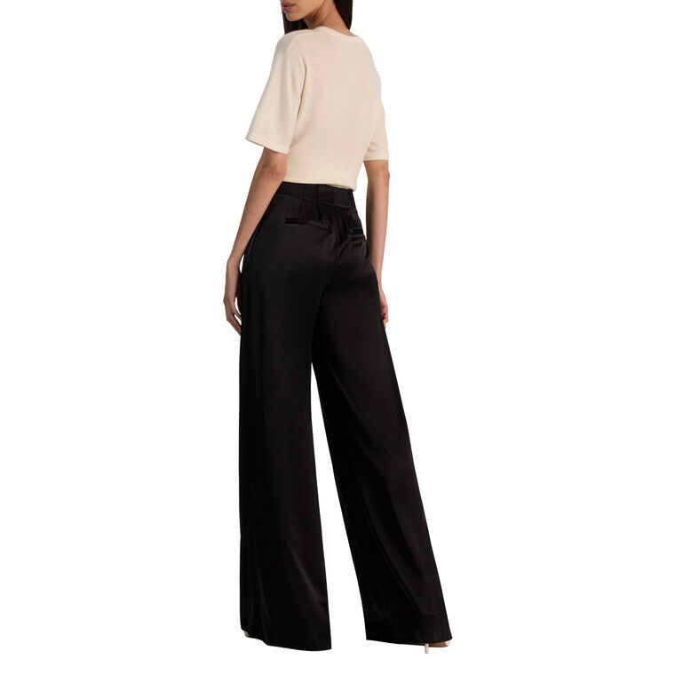 Eloise Wide Leg Satin Pant image number null