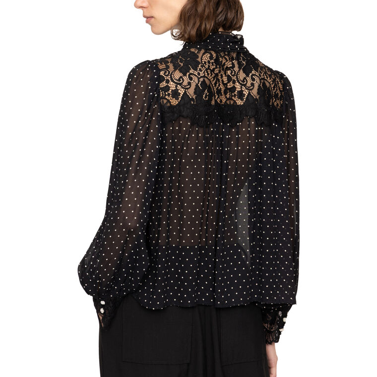 Melody Polka Dot Long Sleeve Top image number null
