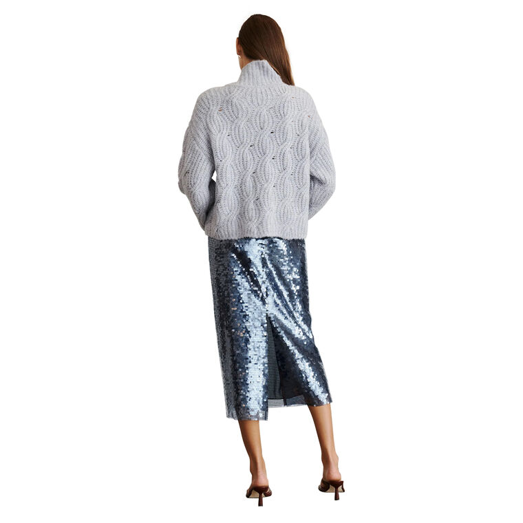 Khia Sequin Midi Skirt image number null