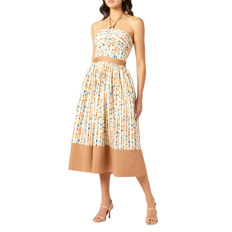 Serene Halterneck A-Line Midi Dress image number null