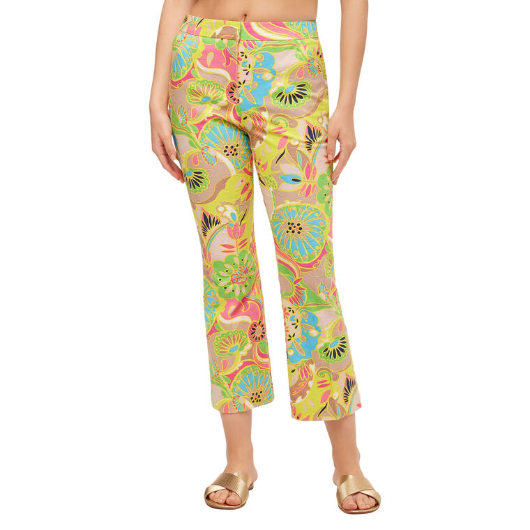 Lulu Cropped Kick-Flare Pant image number null