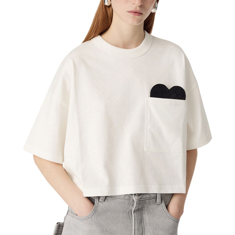 Soft Cotton Jersey T-Shirt With Detachable Heart image number null