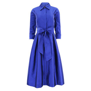 Collar Cocktail Shirt Dress