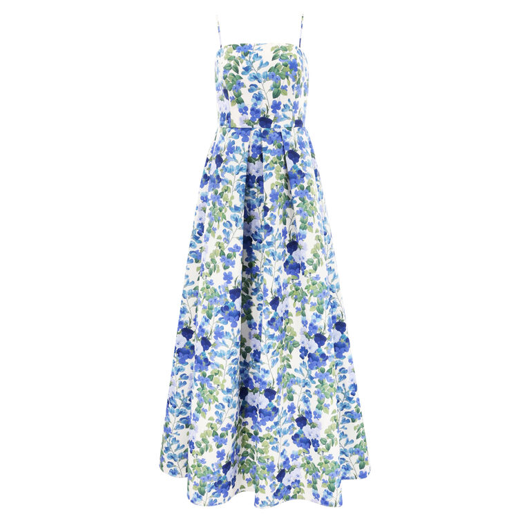 Beau Sleeveless Pleated Gown image number null