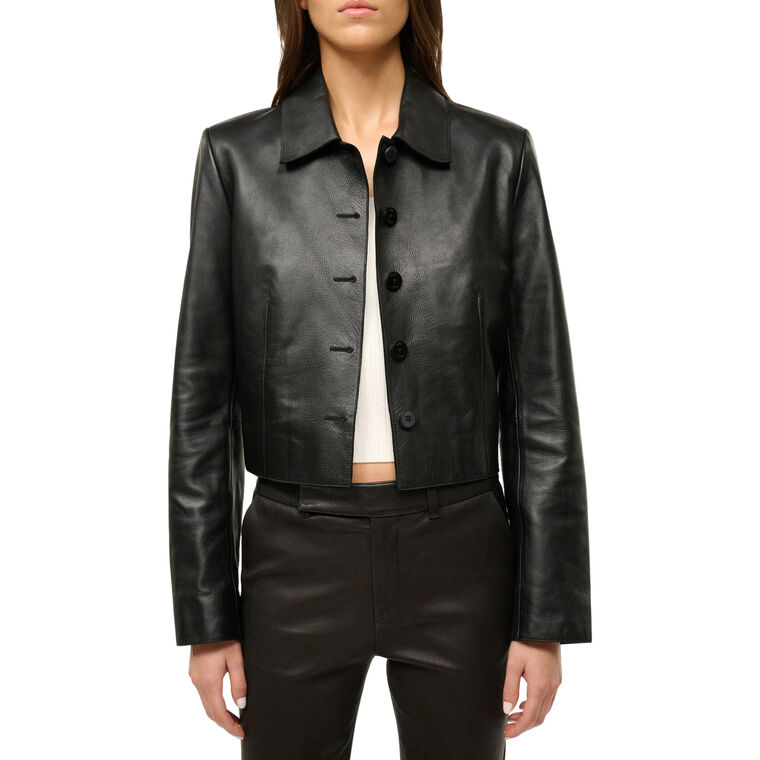Leather Marino Jacket image number null