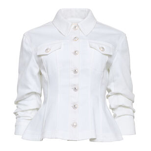 Gina Peplum Denim Jacket