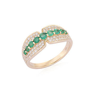 Albi Emerald And Diamond Ring