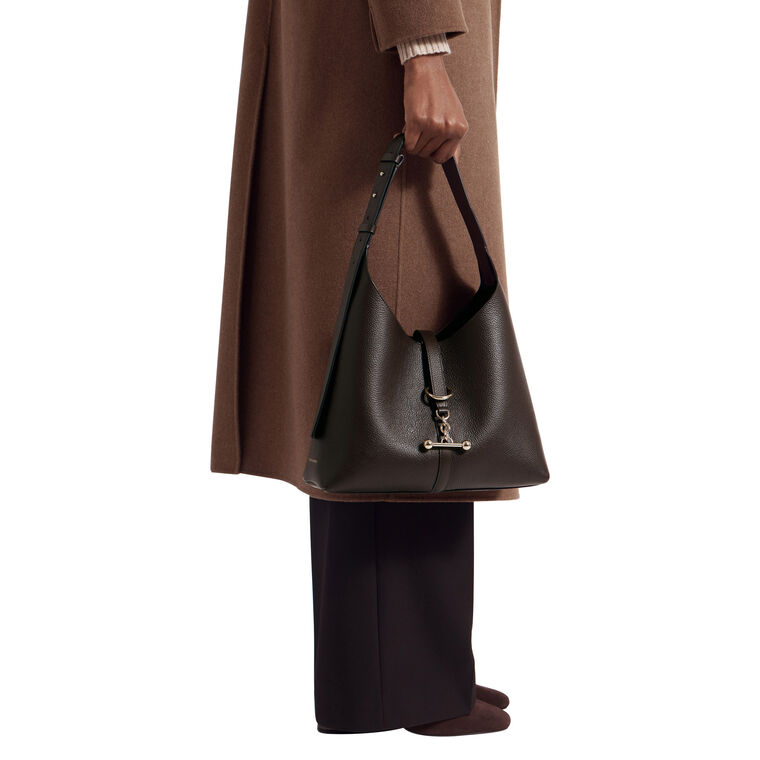 Kite Hobo Fine Grain Leather Bag image number null