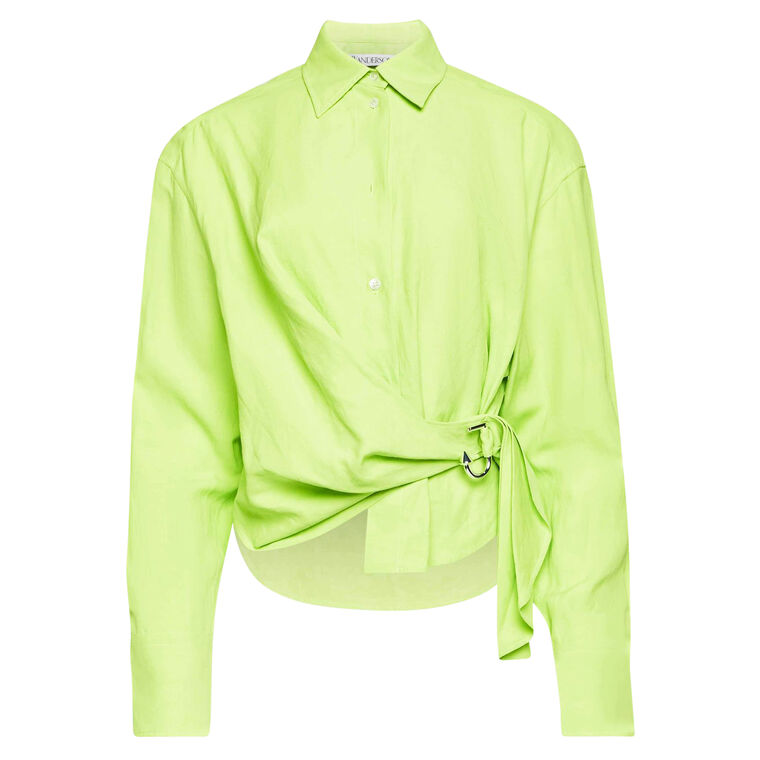 Draped Twisted Shirt image number null