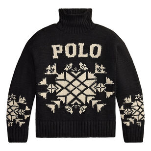 Wool Long Sleeve Turtleneck Sweater