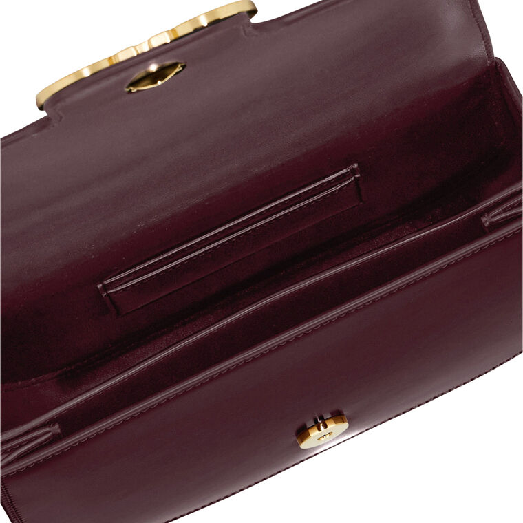 Double Gancio Smooth Leather Crossbody Bag image number null