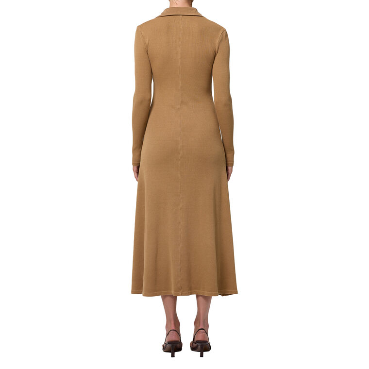 Gila Long Sleeve Polo Midi Dress image number null