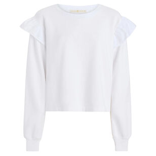 Houser Long Sleeve Ruffle Pullover