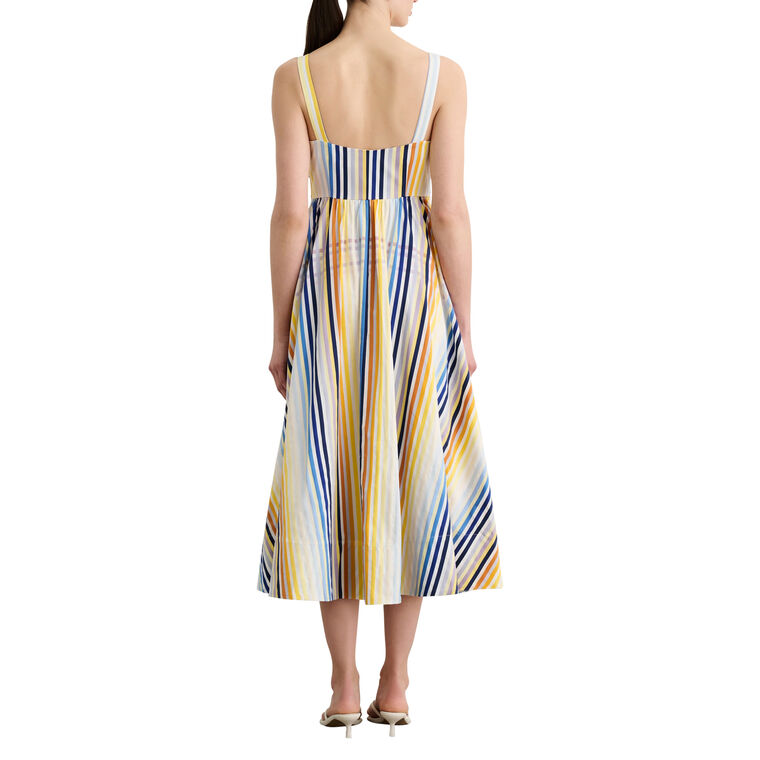 Wren Sleeveless Double Tie-Front Midi Dress image number null